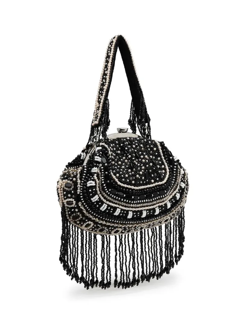 Beaded Work Embellished Clutch Bag
